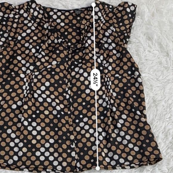 Women’s Apostrophe Multicolored Polka Dot Sleeveless Button Up Blouse (xl) EB12 - Picture 7 of 9